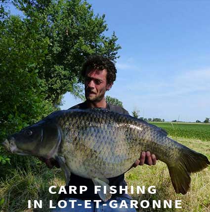 Carp fishing in France in Lot-et-Garonne